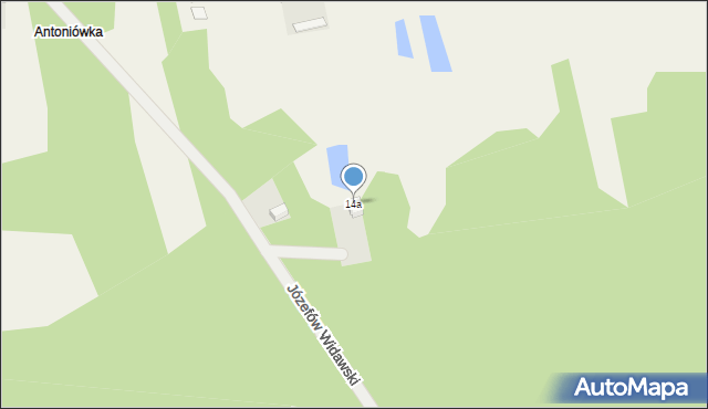 Józefów Widawski, Józefów Widawski, 14a, mapa Józefów Widawski