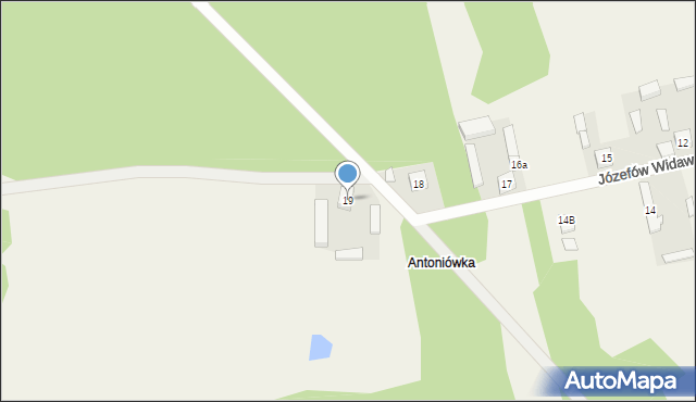 Józefów Widawski, Józefów Widawski, 19, mapa Józefów Widawski
