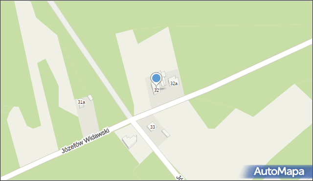 Józefów Widawski, Józefów Widawski, 32, mapa Józefów Widawski