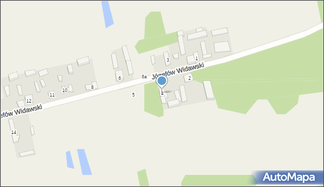 Józefów Widawski, Józefów Widawski, 4, mapa Józefów Widawski