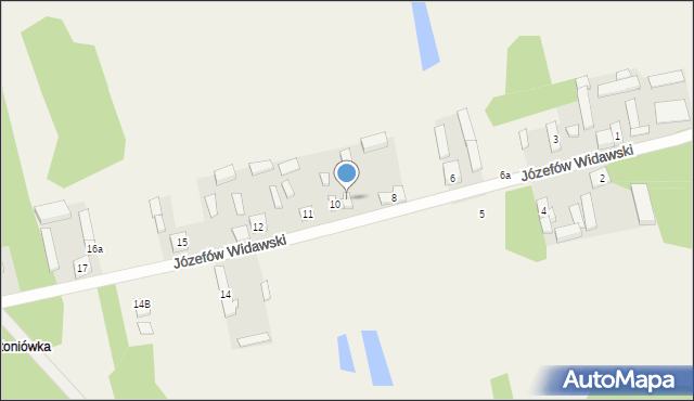 Józefów Widawski, Józefów Widawski, 9, mapa Józefów Widawski