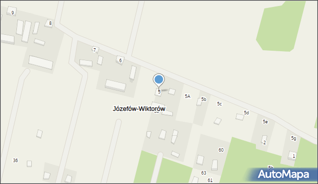 Józefów-Wiktorów, Józefów-Wiktorów, 5, mapa Józefów-Wiktorów