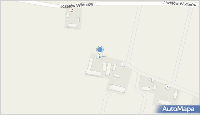Józefów-Wiktorów, Józefów-Wiktorów, 9, mapa Józefów-Wiktorów