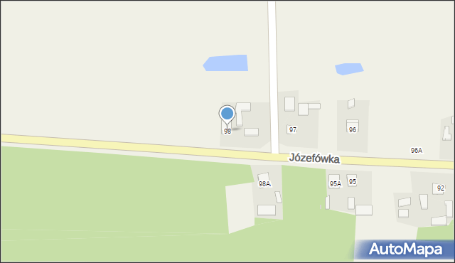Józefówka, Józefówka, 98, mapa Józefówka