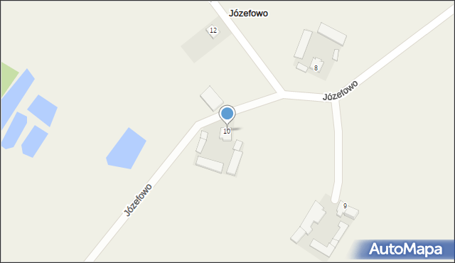 Józefowo, Józefowo, 10, mapa Józefowo