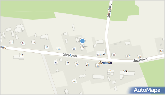 Józefowo, Józefowo, 19, mapa Józefowo