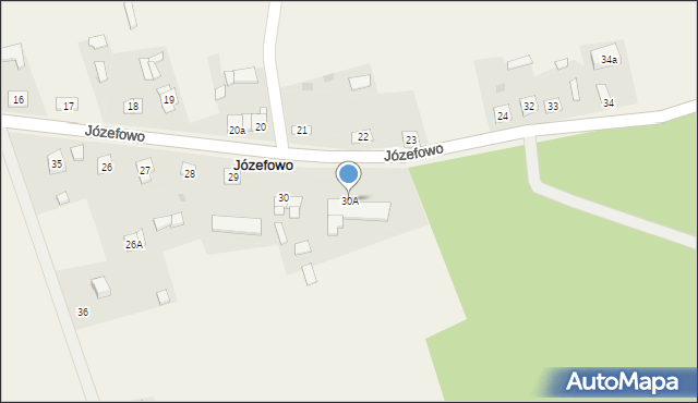 Józefowo, Józefowo, 30A, mapa Józefowo