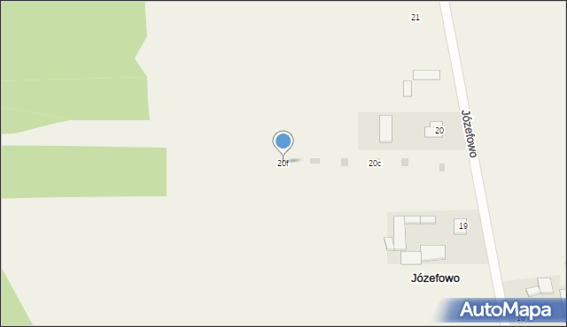 Józefowo, Józefowo, 20f, mapa Józefowo