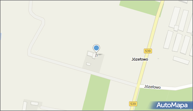 Józefowo, Józefowo, 13, mapa Józefowo