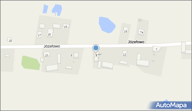 Józefowo, Józefowo, 8, mapa Józefowo
