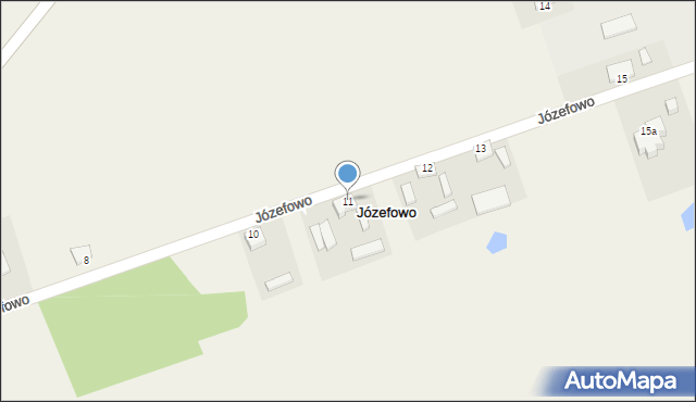 Józefowo, Józefowo, 11, mapa Józefowo