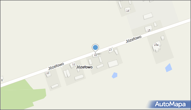 Józefowo, Józefowo, 12, mapa Józefowo