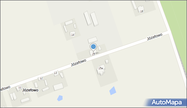 Józefowo, Józefowo, 15, mapa Józefowo