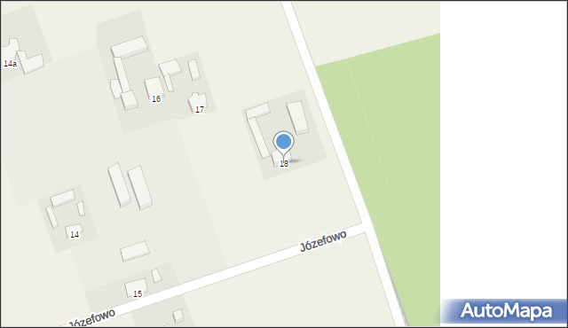 Józefowo, Józefowo, 18, mapa Józefowo