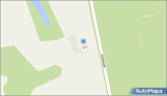 Józefowo, Józefowo, 11, mapa Józefowo