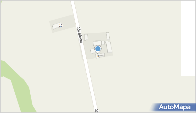 Józefowo, Józefowo, 9, mapa Józefowo