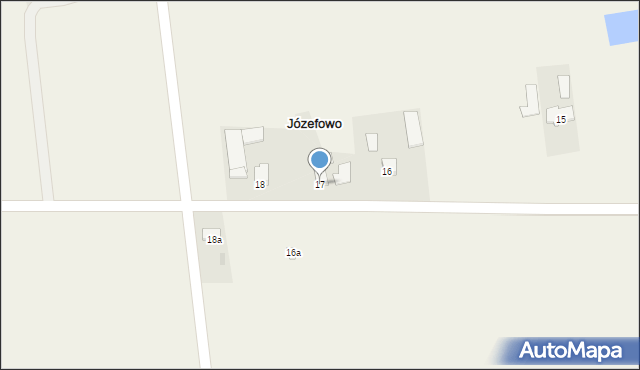 Józefowo, Józefowo, 17, mapa Józefowo