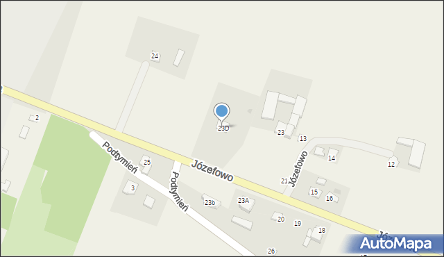 Józefowo, Józefowo, 23D, mapa Józefowo