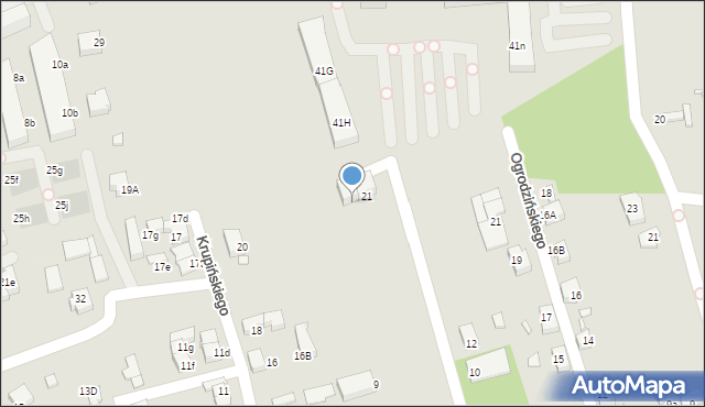 Katowice, Jordan-Łowińskiej Wandy, 23, mapa Katowic