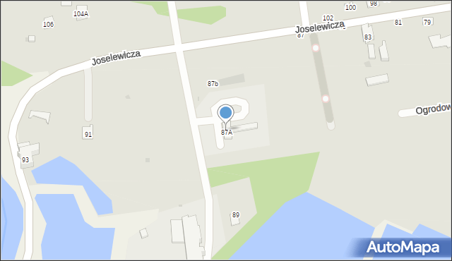 Kock, Joselewicza Berka, płk., 87A, mapa Kock