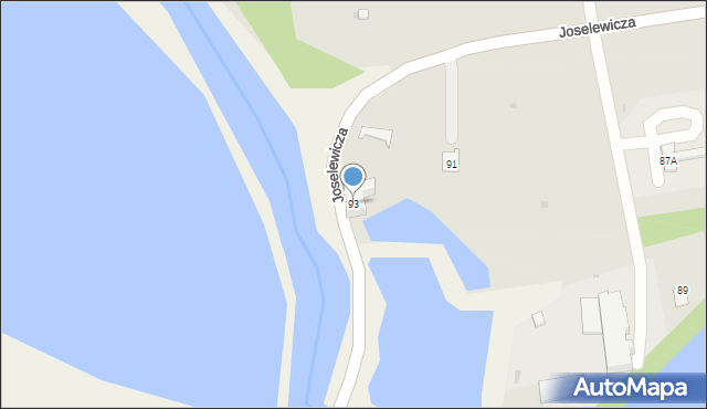 Kock, Joselewicza Berka, płk., 93, mapa Kock