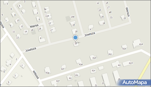 Kołobrzeg, Jowisza, 15, mapa Kołobrzegu