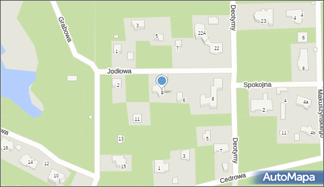 Konstancin-Jeziorna, Jodłowa, 4, mapa Konstancin-Jeziorna