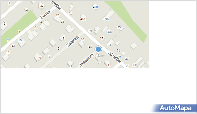 Konstantynów Łódzki, Józefów, 12, mapa Konstantynów Łódzki