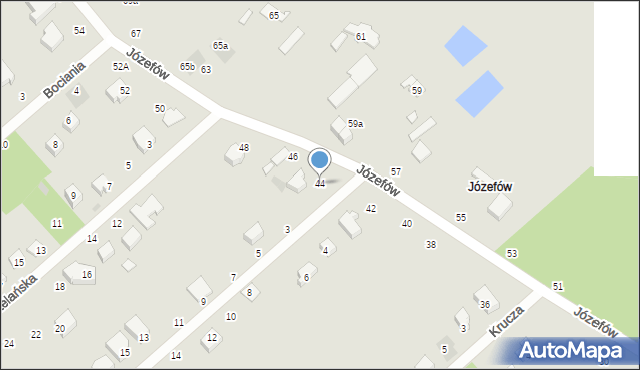 Konstantynów Łódzki, Józefów, 44, mapa Konstantynów Łódzki