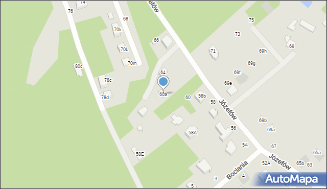 Konstantynów Łódzki, Józefów, 62, mapa Konstantynów Łódzki