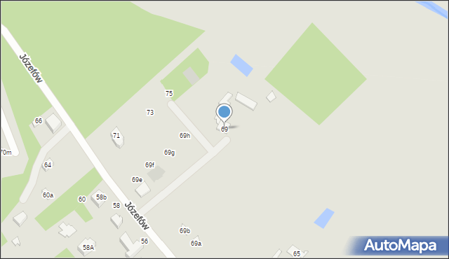 Konstantynów Łódzki, Józefów, 69, mapa Konstantynów Łódzki