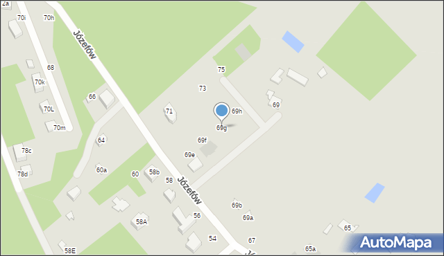 Konstantynów Łódzki, Józefów, 69g, mapa Konstantynów Łódzki