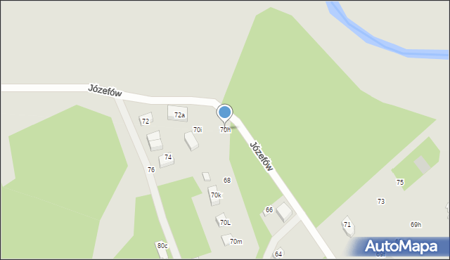 Konstantynów Łódzki, Józefów, 70h, mapa Konstantynów Łódzki