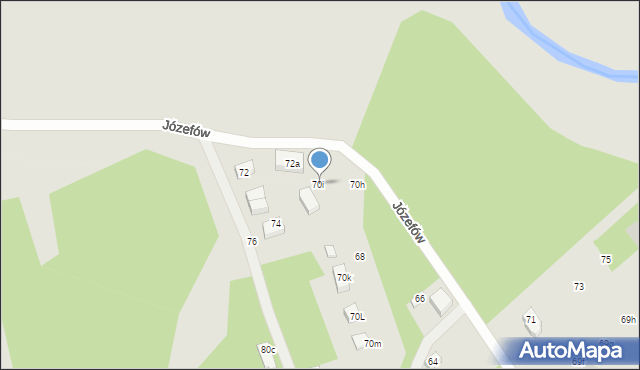 Konstantynów Łódzki, Józefów, 70i, mapa Konstantynów Łódzki