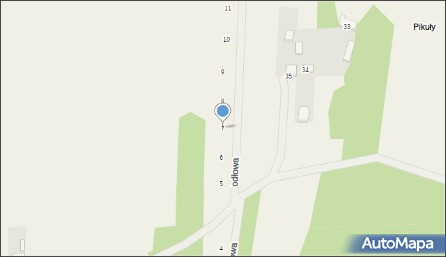 Kopaniny, Jodłowa, 7, mapa Kopaniny