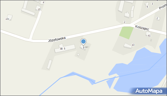 Krosna-Wieś, Józefowska, 3, mapa Krosna-Wieś