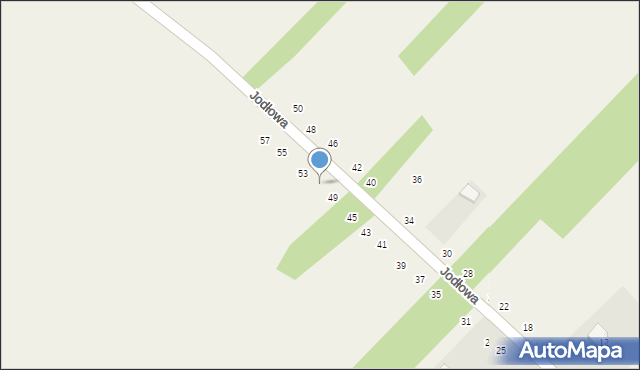 Lasy, Jodłowa, 51, mapa Lasy