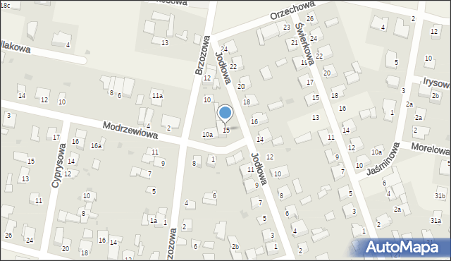 Łochowo, Jodłowa, 15, mapa Łochowo