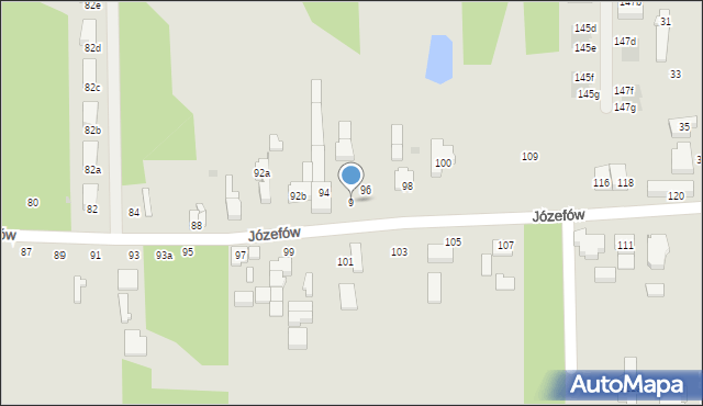 Łódź, Józefów, 9, mapa Łodzi
