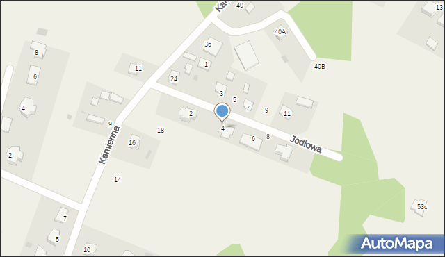 Miedziana Góra, Jodłowa, 4, mapa Miedziana Góra
