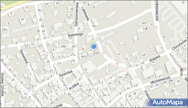 Mielec, Joselewicza, 2, mapa Mielca