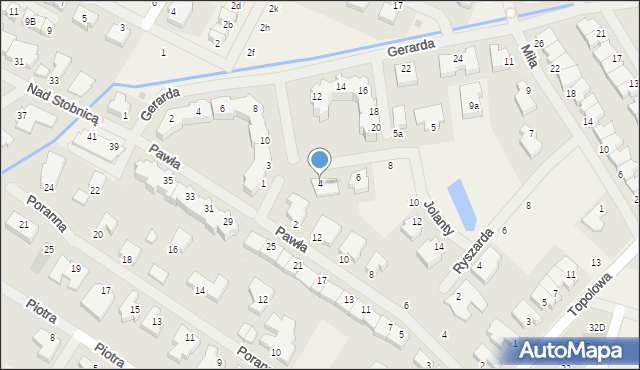 Mierzyn, Jolanty, 4, mapa Mierzyn