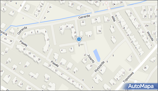 Mierzyn, Jolanty, 8, mapa Mierzyn