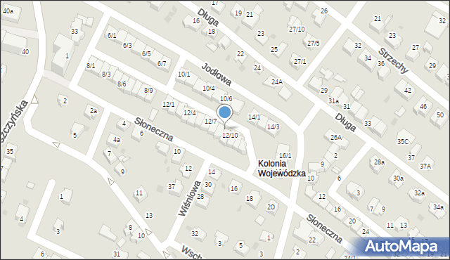 Mikołów, Jodłowa, 12/9, mapa Mikołów