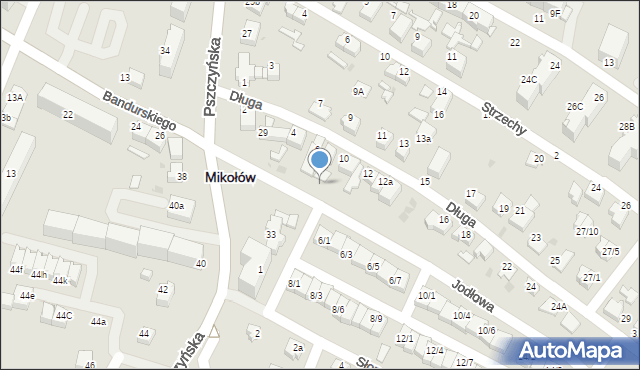 Mikołów, Jodłowa, 3, mapa Mikołów