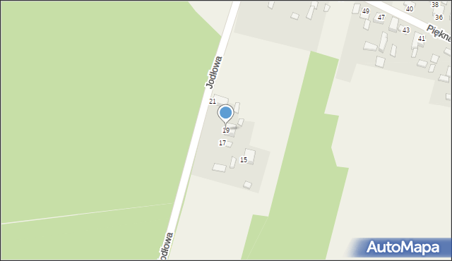 Młynek, Jodłowa, 19, mapa Młynek