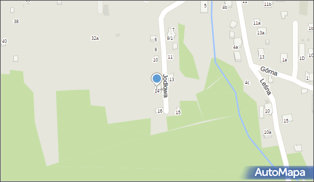 Myślenice, Jodłowa, 14, mapa Myślenice