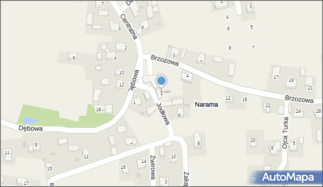 Narama, Jodłowa, 2, mapa Narama