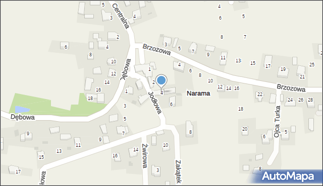 Narama, Jodłowa, 4, mapa Narama