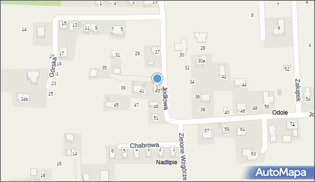 Narama, Jodłowa, 43, mapa Narama